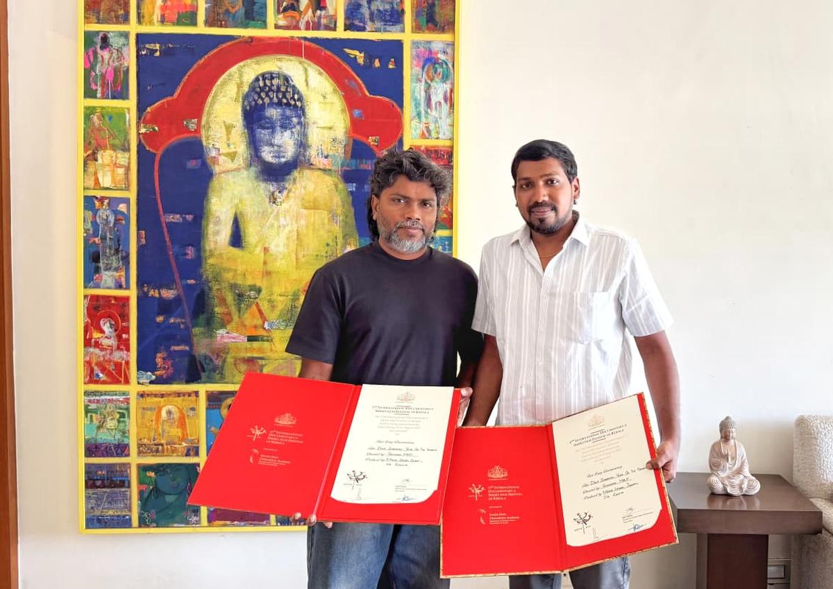 నిర్మాత-దర్శకుడు పా రంజిత్ మరియు దర్శకుడు గ్రిడరన్